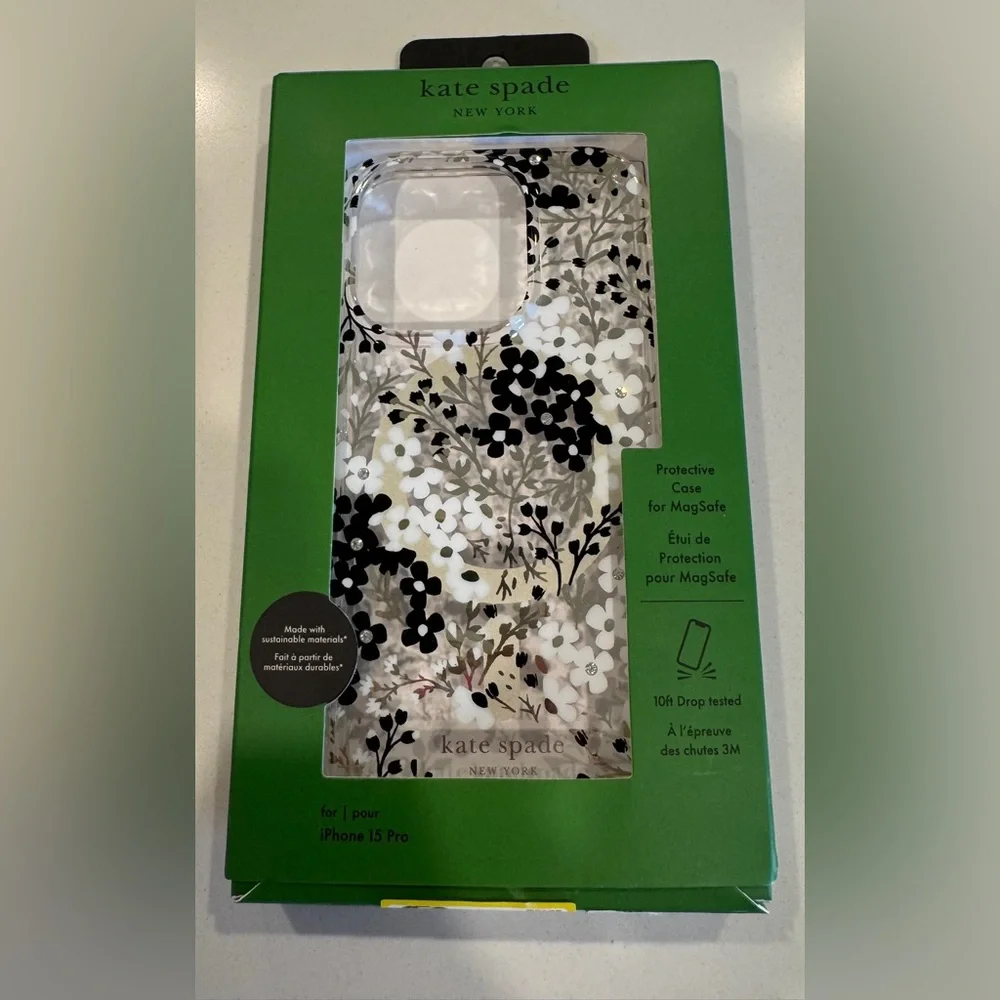 Kate Spade New York Floral MagSafe iPhone 15 Pro Case
